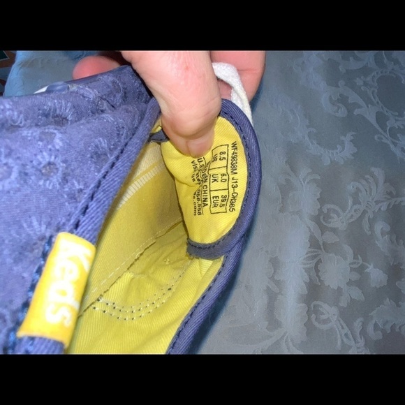 Keds Blue Eyelet Sneakers Casual Stylish Size 8.5 - Picture 14 of 14